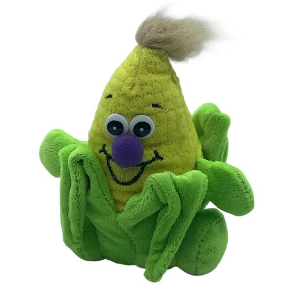 Vtg Toy Box Creations Veggie Friend Seedies CORNY ON THE COB Beanbag Plush 7" - Picture 1 of 5